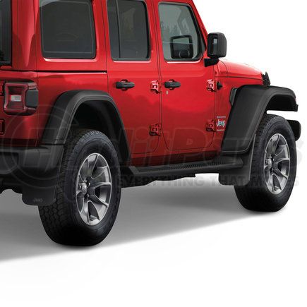 82215333AB by MOPAR - Mud Flap - Rear, Black, For 2018-2023 Jeep Wrangler