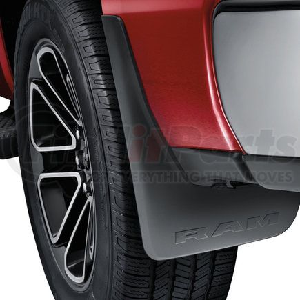 82216216AA by MOPAR - Mud Flap - Rear, Black, For 2019-2023 Ram 1500