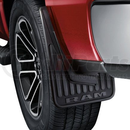 82216217AA by MOPAR - Mud Flap - Front, Rubber, Heavy-Duty, For 2019-2023 Ram 1500