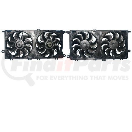 6012105 by APDI RADS - Dual Radiator and Condenser Fan Assembly