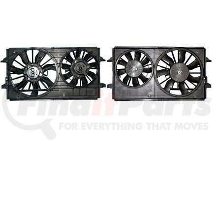 6016125 by APDI RADS - Dual Radiator and Condenser Fan Assembly