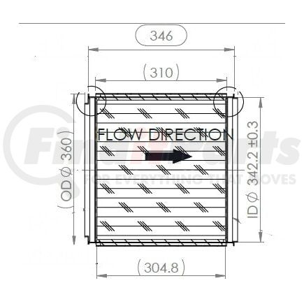 82011 by DINEX - Diesel Particulate Filter (DPF) - for Mack/Volvo