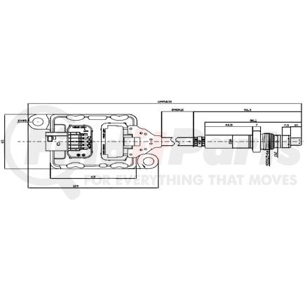 5EL004 by DINEX - Nitrogen Oxide (NOx) Sensor - Fits Cummins