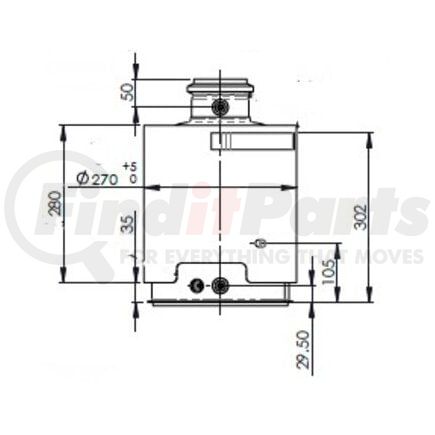 58053 by DINEX - Diesel Oxidation Catalyst (DOC) - Fits Cummins