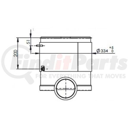 58055 by DINEX - Diesel Oxidation Catalyst (DOC) - Fits Cummins