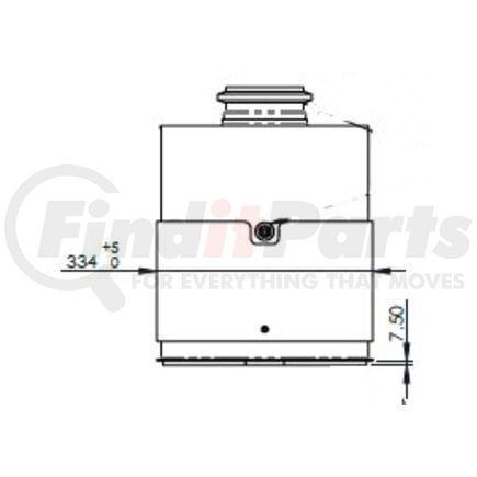 58062 by DINEX - Diesel Oxidation Catalyst (DOC) - Fits Cummins