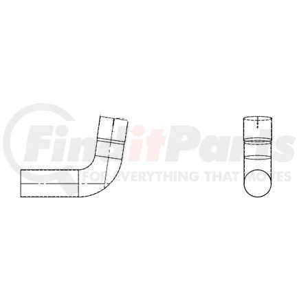 58520 by DINEX - Exhaust Pipe - Fits Peterbilt