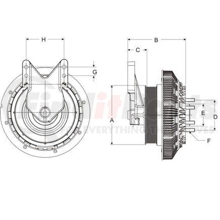 798162 by HORTON - Engine Cooling Fan Clutch