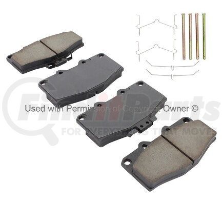 1001-0410M by MPA ELECTRICAL - Quality-Built Premium Semi-Metallic Brake Pads w/ Hardware