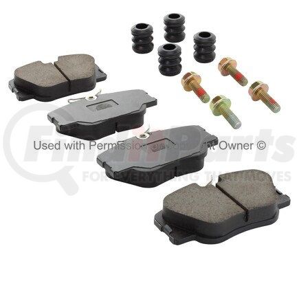 1001-0423M by MPA ELECTRICAL - Quality-Built Premium Semi-Metallic Brake Pads w/ Hardware