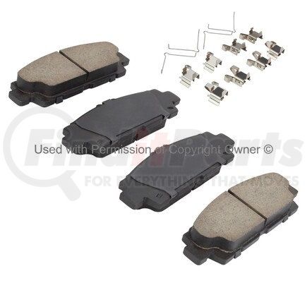 1001-0488M by MPA ELECTRICAL - Quality-Built Premium Semi-Metallic Brake Pads w/ Hardware