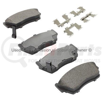 1001-0510M by MPA ELECTRICAL - Quality-Built Premium Semi-Metallic Brake Pads w/ Hardware