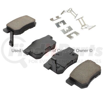 1001-0536AC by MPA ELECTRICAL - Quality-Built Disc Brake Pad, Premium, Ceramic, with Hardware