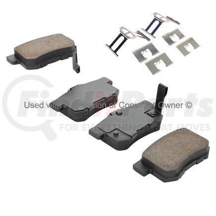 1001-0537BC by MPA ELECTRICAL - Quality-Built Premium Ceramic Brake Pads w/ Hardware