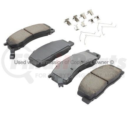 1001-0615C by MPA ELECTRICAL - Quality-Built Disc Brake Pad, Premium, Ceramic, with Hardware