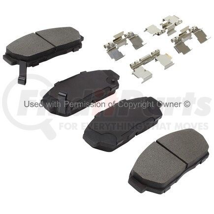 1001-0617M by MPA ELECTRICAL - Quality-Built Premium Semi-Metallic Brake Pads w/ Hardware