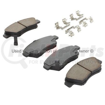 1001-0621M by MPA ELECTRICAL - Quality-Built Premium Disc Brake Pad Set - Semi-Metallic, with Hardware