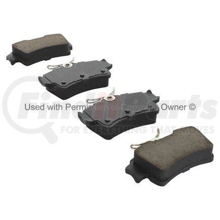 1001-0627AC by MPA ELECTRICAL - Quality-Built Premium Ceramic Brake Pads w/ Hardware