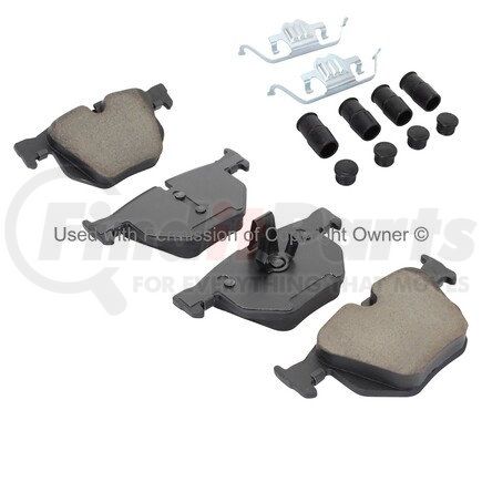 1001-0683AM by MPA ELECTRICAL - Quality-Built Premium Disc Brake Pad Set - Semi-Metallic, with Hardware