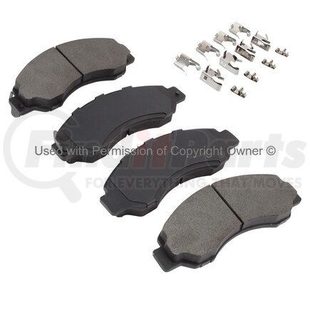 1001-0701M by MPA ELECTRICAL - Quality-Built Premium Semi-Metallic Brake Pads w/ Hardware