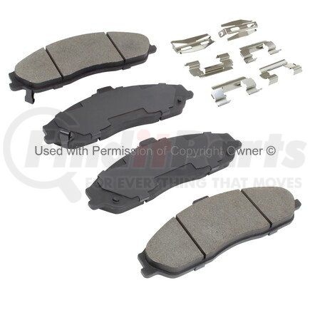 1001-0731M by MPA ELECTRICAL - Quality-Built Premium Semi-Metallic Brake Pads w/ Hardware