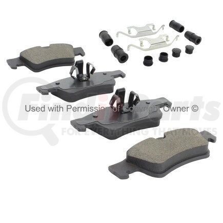 1001-0732M by MPA ELECTRICAL - Quality-Built Premium Semi-Metallic Brake Pads w/ Hardware