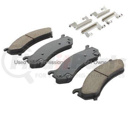 1001-0785M by MPA ELECTRICAL - Quality-Built Premium Semi-Metallic Brake Pads w/ Hardware