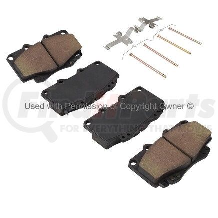 1001-0799M by MPA ELECTRICAL - Quality-Built Premium Disc Brake Pad Set - Semi-Metallic, with Hardware