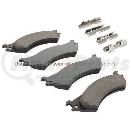 1001-0802C by MPA ELECTRICAL - Quality-Built Premium Ceramic Brake Pads w/ Hardware