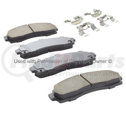 1001-0833AC by MPA ELECTRICAL - Quality-Built Premium Ceramic Brake Pads w/ Hardware