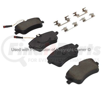 1001-0872AM by MPA ELECTRICAL - Quality-Built Premium Semi-Metallic Brake Pads w/ Hardware