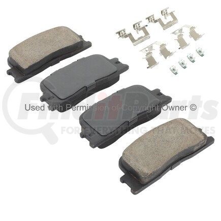 1001-0885M by MPA ELECTRICAL - Quality-Built Premium Semi-Metallic Brake Pads w/ Hardware