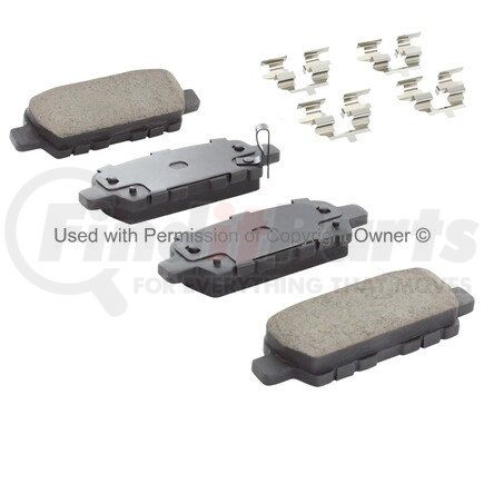 1001-0905M by MPA ELECTRICAL - Quality-Built Premium Semi-Metallic Brake Pads w/ Hardware