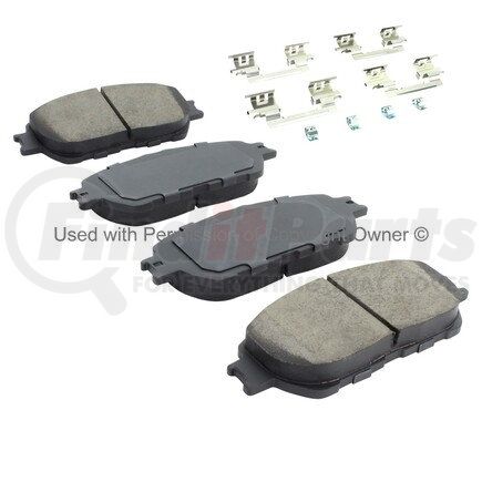 1001-0906AM by MPA ELECTRICAL - Quality-Built Premium Semi-Metallic Brake Pads w/ Hardware