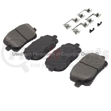 1001-0923M by MPA ELECTRICAL - Quality-Built Premium Semi-Metallic Brake Pads w/ Hardware