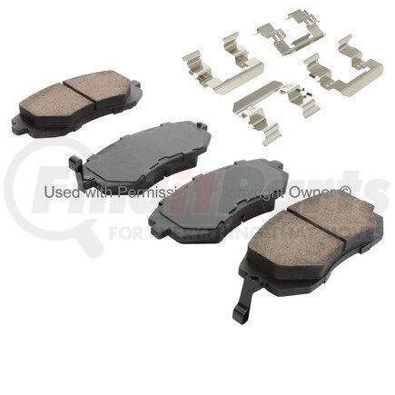 1001-0929M by MPA ELECTRICAL - Quality-Built Premium Semi-Metallic Brake Pads w/ Hardware