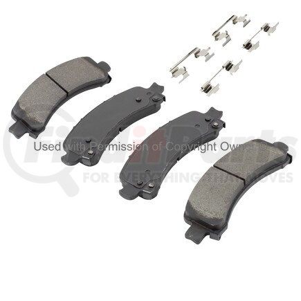 1001-0974AM by MPA ELECTRICAL - Quality-Built Premium Semi-Metallic Brake Pads w/ Hardware