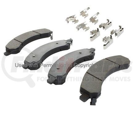 1001-0989C by MPA ELECTRICAL - Quality-Built Premium Ceramic Brake Pads w/ Hardware