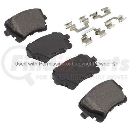 1001-1018C by MPA ELECTRICAL - Quality-Built Premium Ceramic Brake Pads w/ Hardware