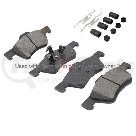 1001-1047M by MPA ELECTRICAL - Quality-Built Premium Semi-Metallic Brake Pads w/ Hardware