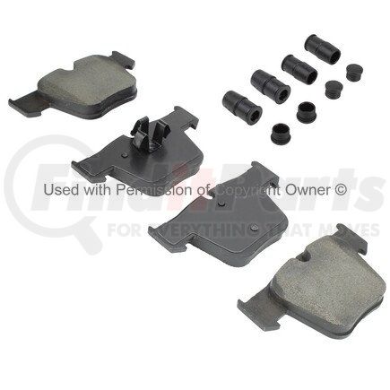 1003-1289M by MPA ELECTRICAL - Quality-Built Disc Brake Pad Set - Black Series, Semi-Metallic, with Hardware