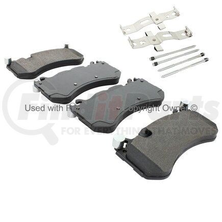 1003-1291AM by MPA ELECTRICAL - Quality-Built Black Series Semi-Metallic Brake Pads w/ Hardware