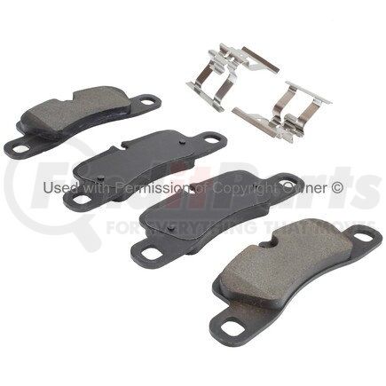 1003-1390AM by MPA ELECTRICAL - Quality-Built Black Series Semi-Metallic Brake Pads w/ Hardware