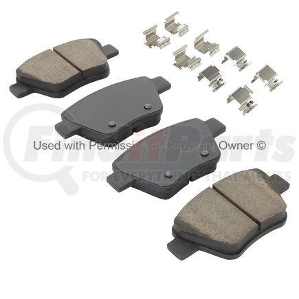 1003-1456M by MPA ELECTRICAL - Quality-Built Black Series Semi-Metallic Brake Pads w/ Hardware