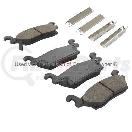 1001-1120M by MPA ELECTRICAL - Quality-Built Premium Disc Brake Pad Set - Semi-Metallic, with Hardware