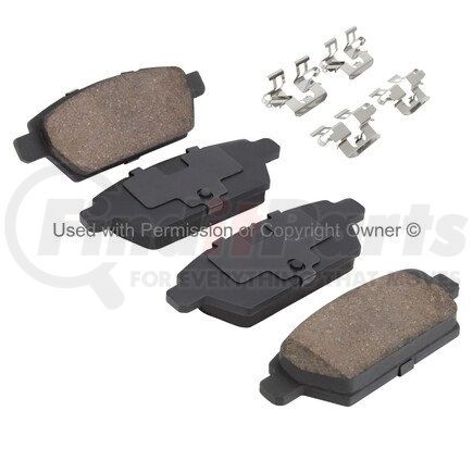 1001-1161M by MPA ELECTRICAL - Quality-Built Premium Semi-Metallic Brake Pads w/ Hardware