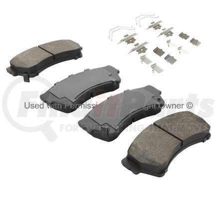 1001-1164M by MPA ELECTRICAL - Quality-Built Premium Semi-Metallic Brake Pads w/ Hardware