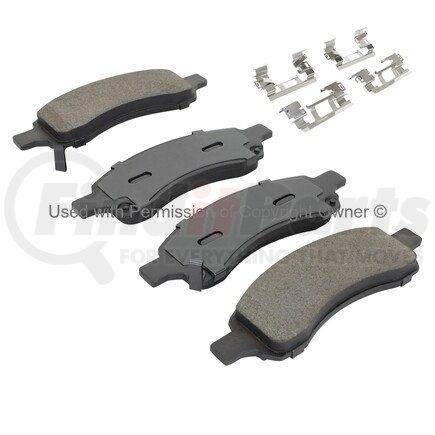 1001-1169AM by MPA ELECTRICAL - Quality-Built Premium Semi-Metallic Brake Pads w/ Hardware