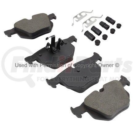 1001-1170M by MPA ELECTRICAL - Quality-Built Premium Disc Brake Pad Set - Semi-Metallic, with Hardware