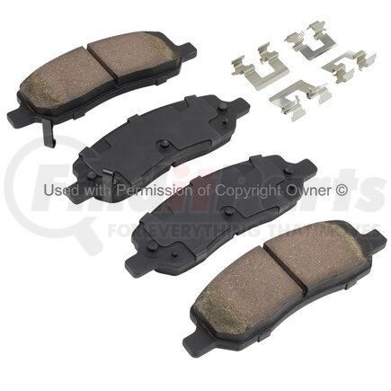 1001-1172M by MPA ELECTRICAL - Quality-Built Premium Semi-Metallic Brake Pads w/ Hardware